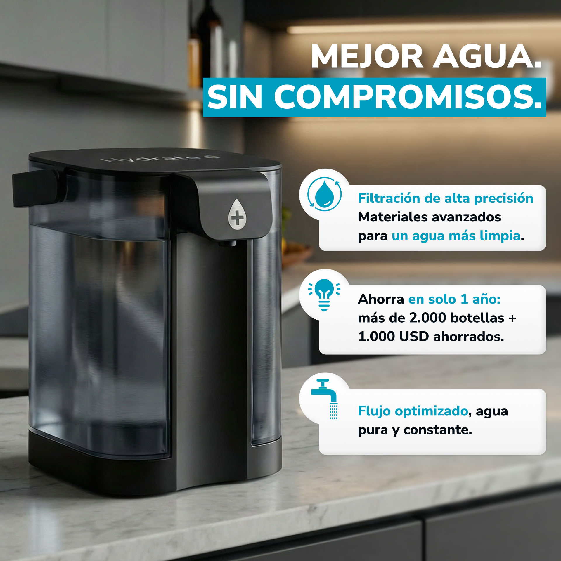 Dispensador de Agua Filtrada Instantáneo