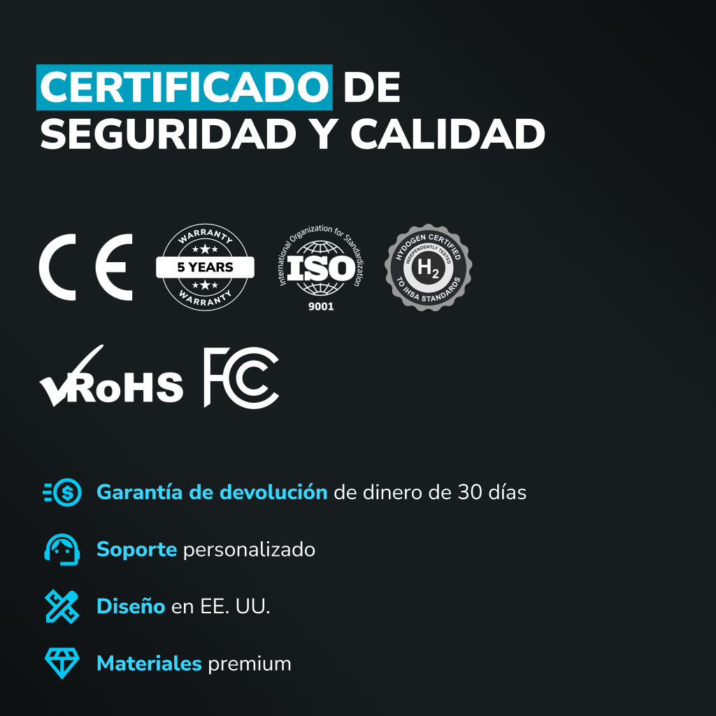 Electrolitos para Agua Hidrogenada